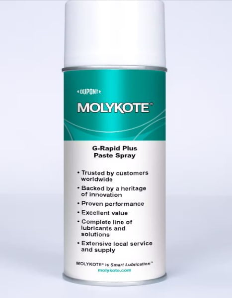 MOLYKOTE G-Rapid Plus Paste Spray - Bình xịt bôi trơn rắn