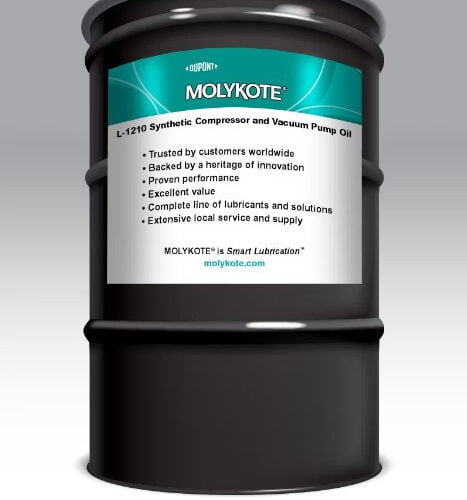 MOLYKOTE L-1210 Synthetic Compressor and Vacuum Pump Oil - Dầu máy nén và bơm chân không tổng hợp